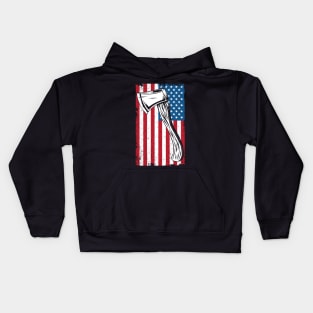 Axe throwing usa Kids Hoodie